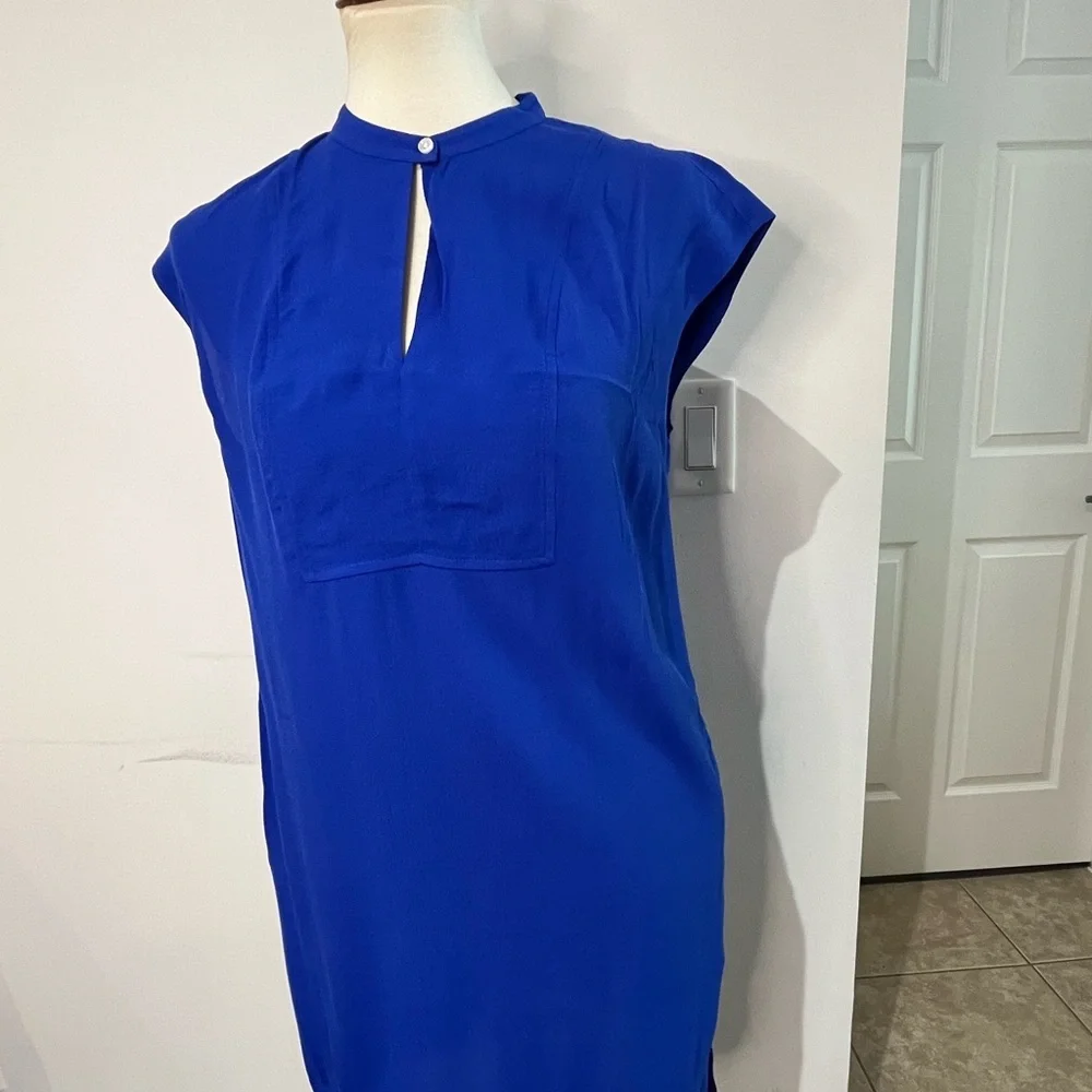 J.crew Bright Ocean Easy Tunic Dress